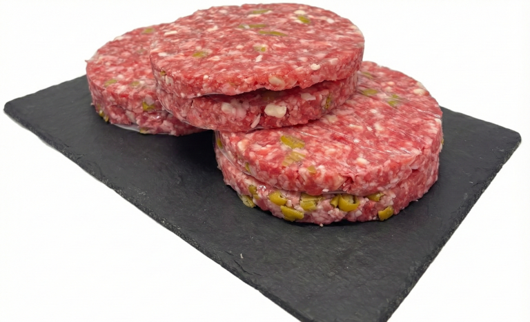 hamburguesa de idiazabal y piparra
